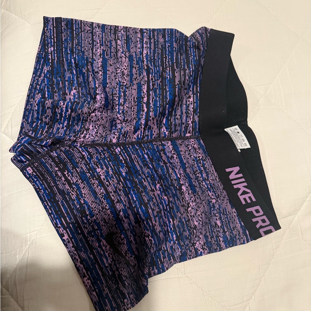 Nike Women's Athletic Shorts in Blue and Purple